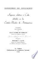 Impresos relativos a Cuba editados en los Estados Unidos de Norteamérica