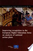 Improving Recognition in the European Higher Education Area