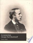 In Memoriam George Paul Macdonell