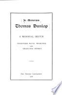 In Memoriam, Thomas Dunlop