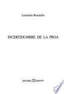 Incertidumbre de la proa