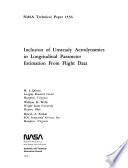 Inclusion of Unsteady Aerodynamics in Longitudinal Parameter Estimation from Flight Data