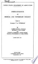 Index-catalogue of Medical and Veterinary Zoology