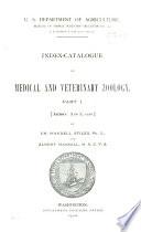 Index-catalogue of Medical and Veterinary Zoology