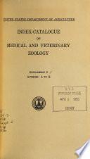 Index-catalogue of Medical and Veterinary Zoology