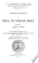 Index-catalogue of Medical and Veterinary Zoology ...