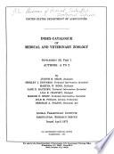 Index-catalogue of Medical and Veterinary Zoology