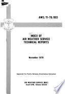 Index of Air Weather Service Technical Reports