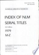 Index of NLM Serial Titles
