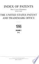 Index of Patents Issued from the United States Patent and Trademark Office