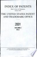 Index of Patents Issued from the United States Patent and Trademark Office