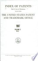 Index of Patents Issued from the United States Patent and Trademark Office