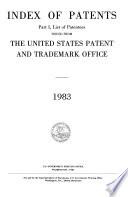 Index of Patents Issued from the United States Patent Office