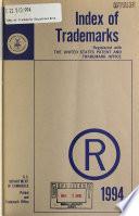 Index of Trademarks Issued from the United States Patent and Trademark Office