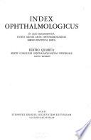 Index Ophthalmologicus