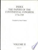 Index, The Papers of the Continental Congress, 1774-1789