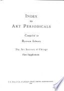 Index to Art Periodicals