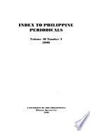 Index to Philippine Periodicals