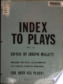 Index to Plays