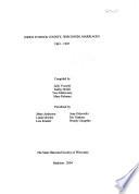 Index to Rock County, Wisconsin Marriages, 1841-1907