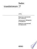 Index translationum, 27, 1974
