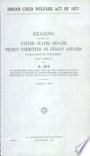 Indian Child Welfare Act of 1977