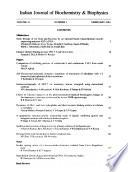 Indian Journal of Biochemistry & Biophysics