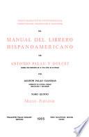 Indice alfabético de títulos-materias, correcciones, conexiones y adiciones del Manual del librero hispanoamericano de Antonio Palau y Dulcet