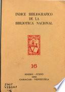 Indice bibliográfico de la Biblioteca Nacional