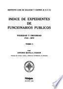 Indice de expedientes de funcionarios públicos