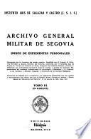 Indice de expedientes personales