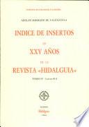 Indice de insertos en XXV años de la revista Hidalguía: R-Z