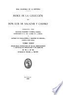Indice de la colección de don Luis de Salazar y Castro