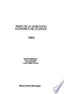 Indice de la legislación económica del Ecuador