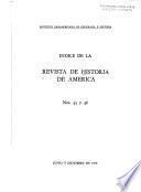 Indice de la revista de historia de América