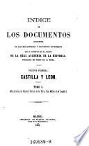 Indice de los documentos procedentes de los monasterios (etc.)