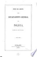 Indice del archivo del departemento general de policia, desde el ano 1812-1831