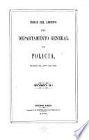 Indice del archivo del departemento general de policia, desde el ano 1812-1831