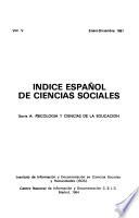Indice español de ciencias sociales