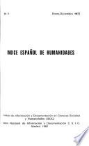 Indice español de humanidades
