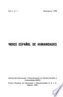 Indice español de humanidades