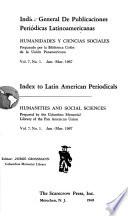 Indice general de publicaciones periódicas latinoamericanas