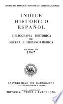 Indice histórico español