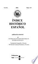 Indice histórico español