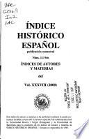 Indice histórico español