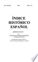 Indice histórico español