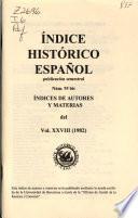 Indice histórico español