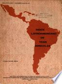 Indice latinoamericano de tesis agrícolas