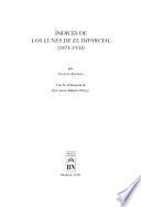 Índices de Los Lunes de El Imparcial (1874-1933)