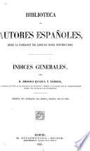 Indices generales, [t.1-70] Biblioteca de autores españoles